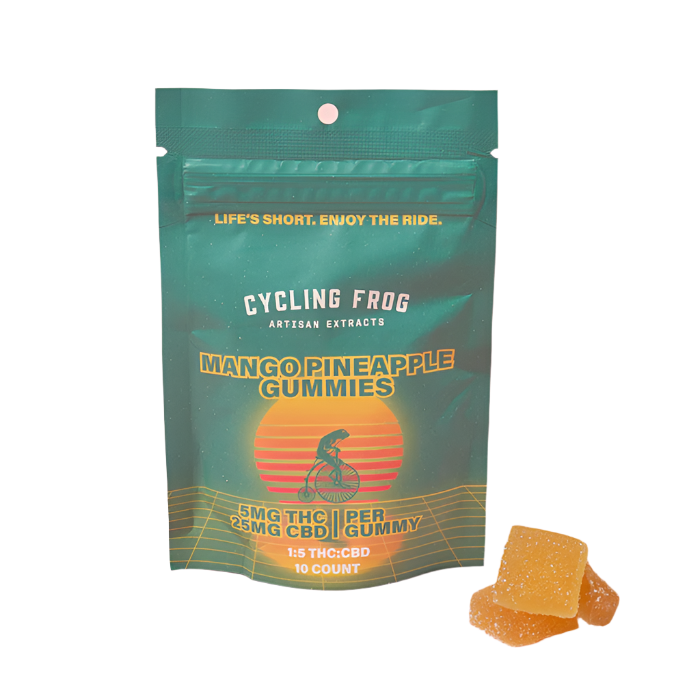 Cycling-Frog-THCGummy-Mango-Pineapple-10ct