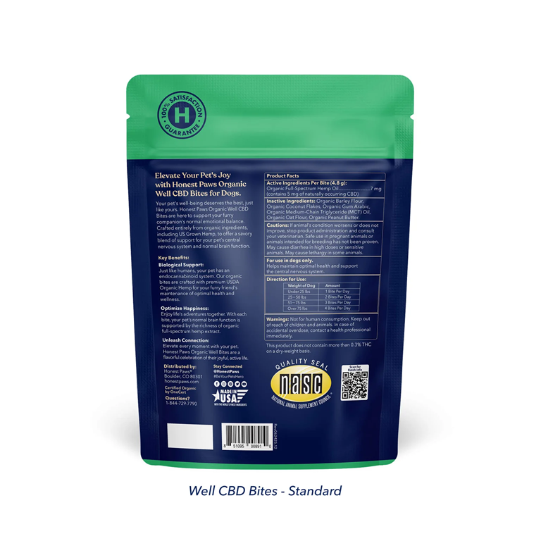 Honest Paws Wellness CBD Bites