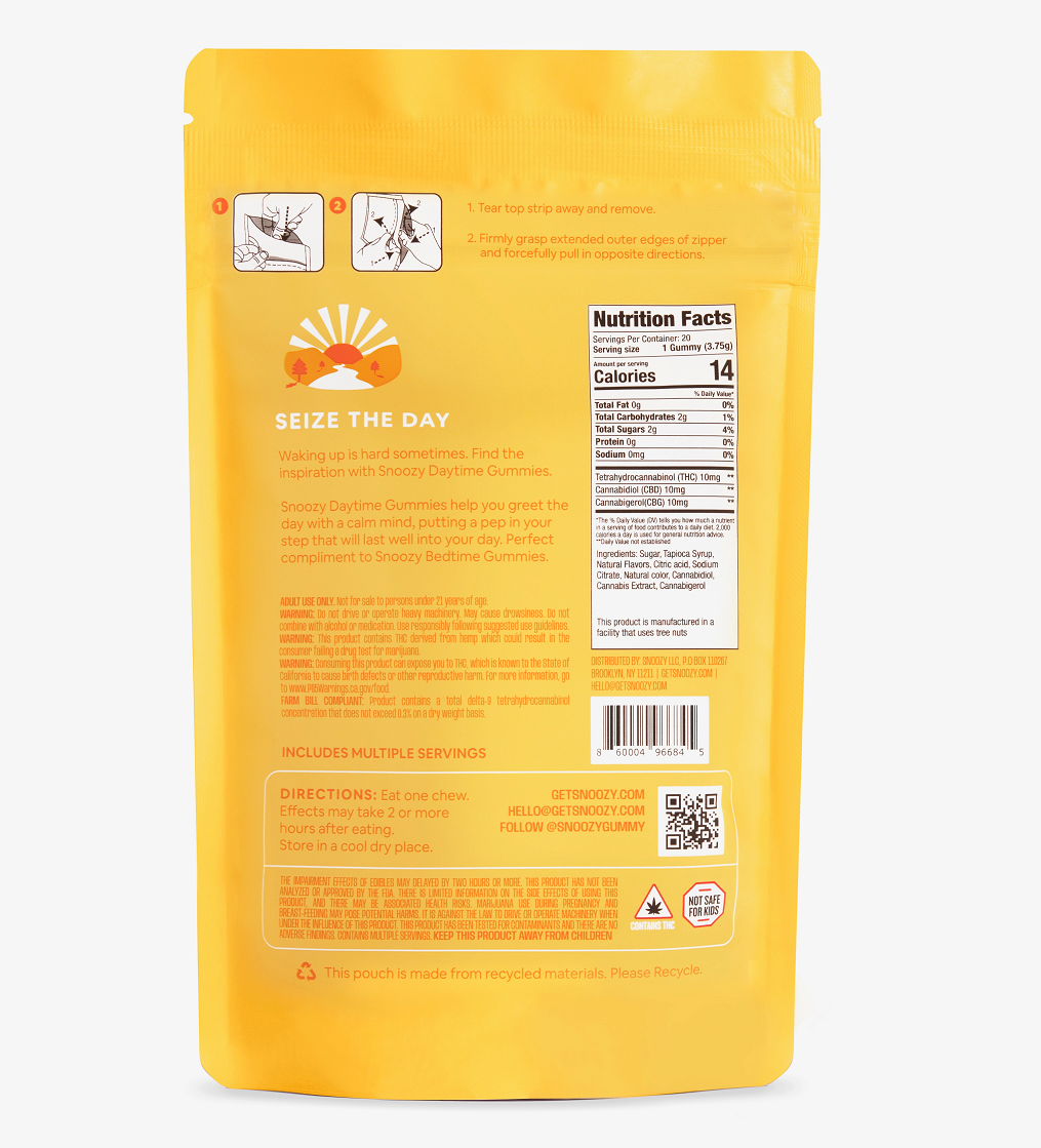 Snoozy New Morning Highs Gummies