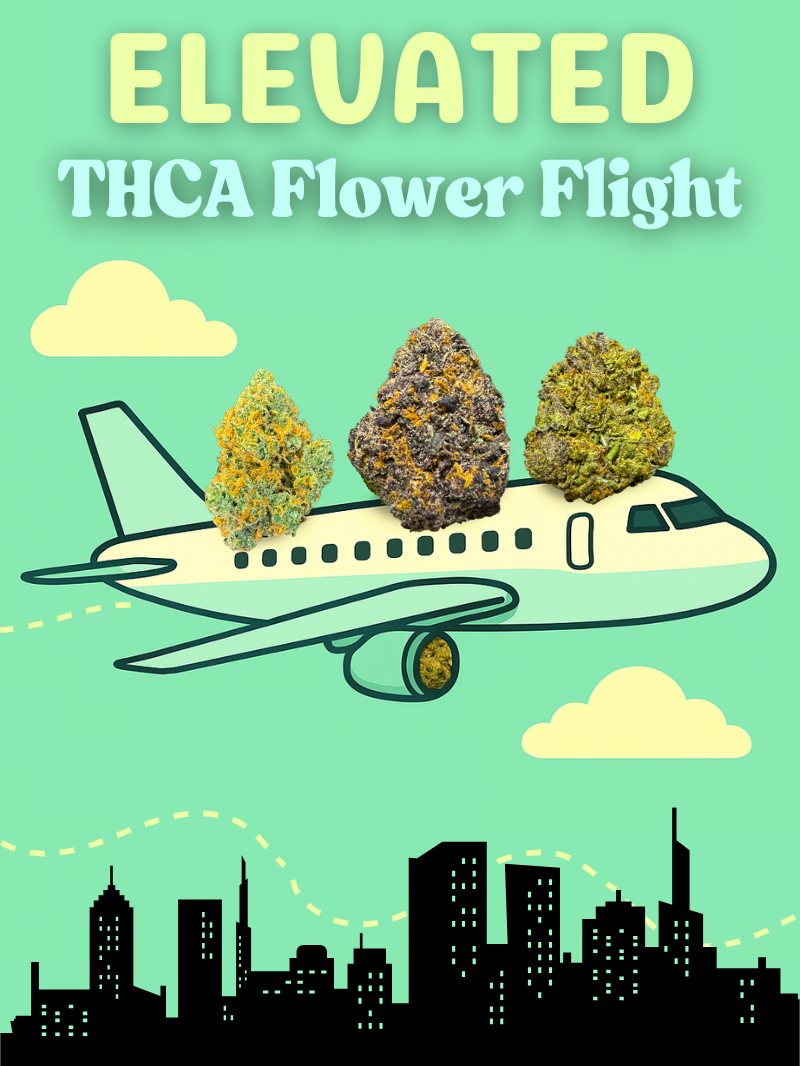ELEVATED THCA Flower Flight - 3x Top Shelf Strains