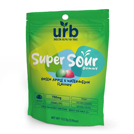 URB Super Sour Gummies