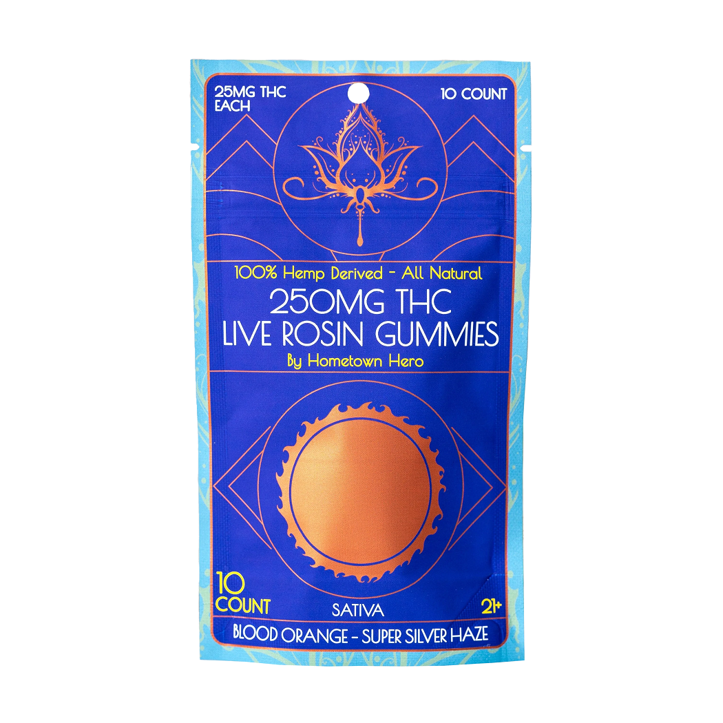 Hometown Hero Delta-9 Live Rosin Gummies