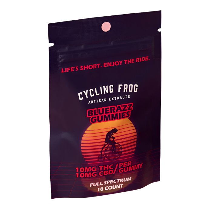Cycling-Frog-THC-Gummy-BlueRazz-10ct