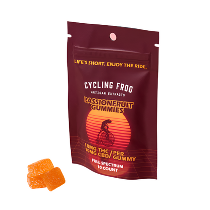 Cycling-Frog-THC-Gummy-Passion-Fruit-10ct
