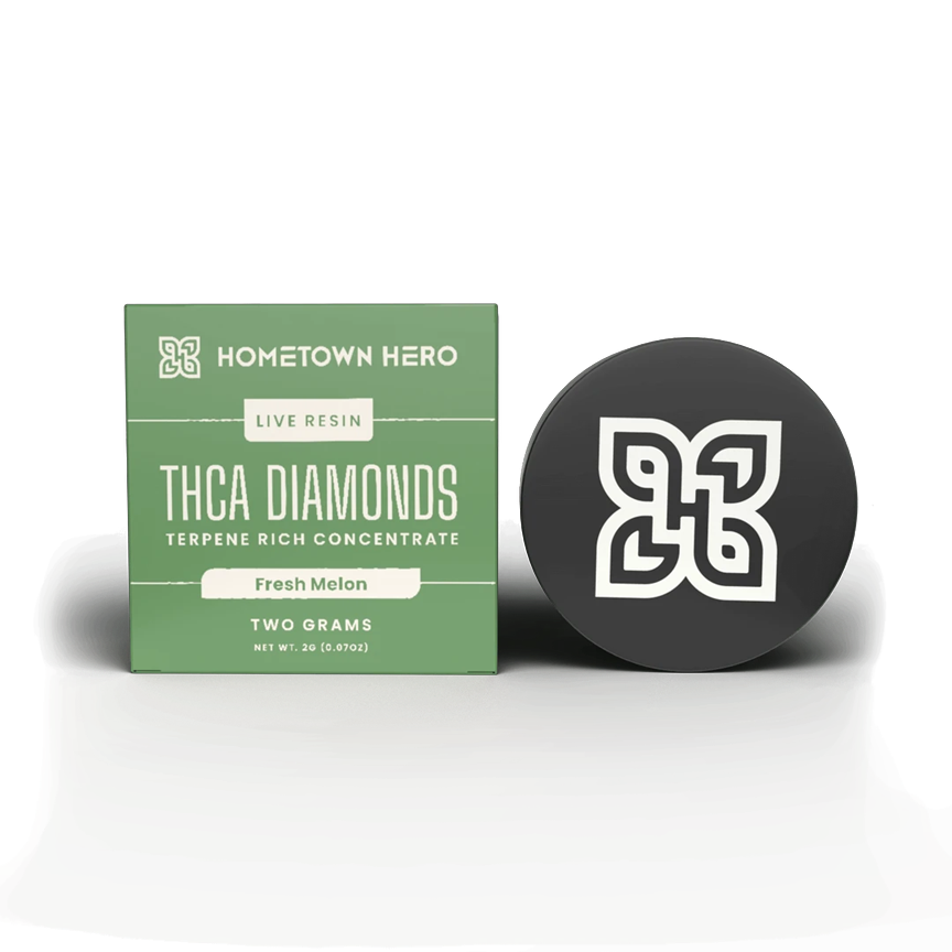 Hometown Hero Live Resin THCA Diamonds 2G
