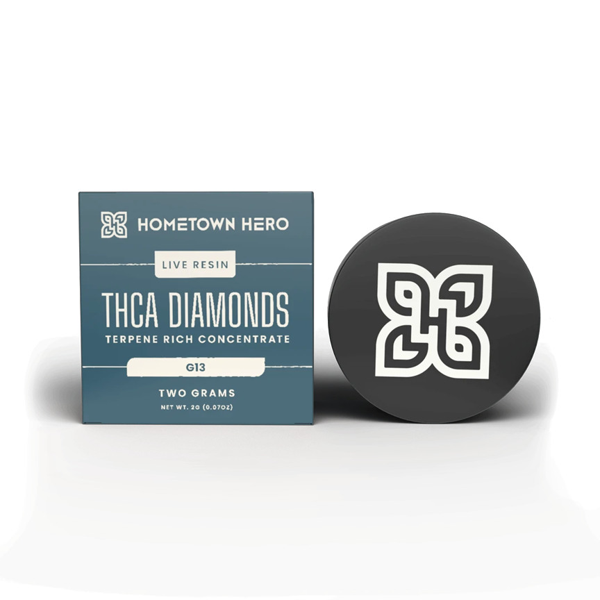 Hometown Hero Live Resin THCA Diamonds 2G