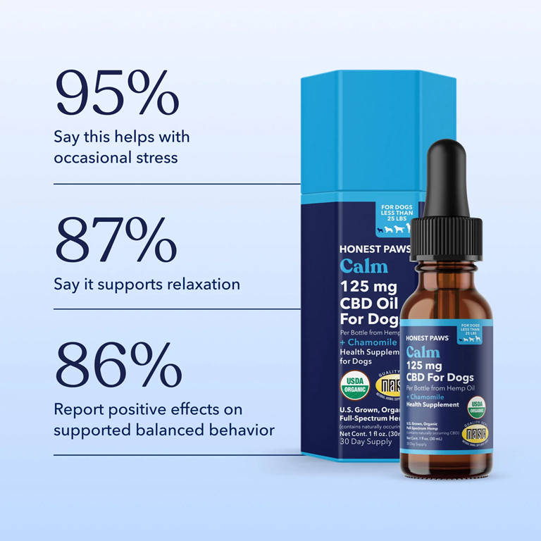 Honest Paws Calm CBD Oil Tinctures