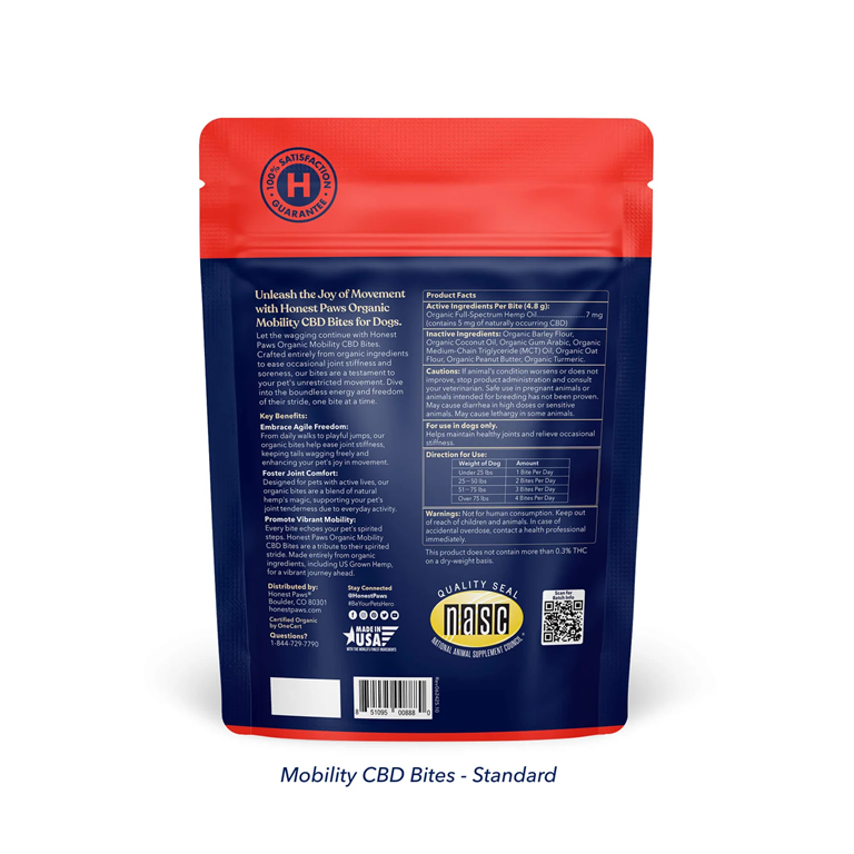 Honest Paws Mobility CBD Bites