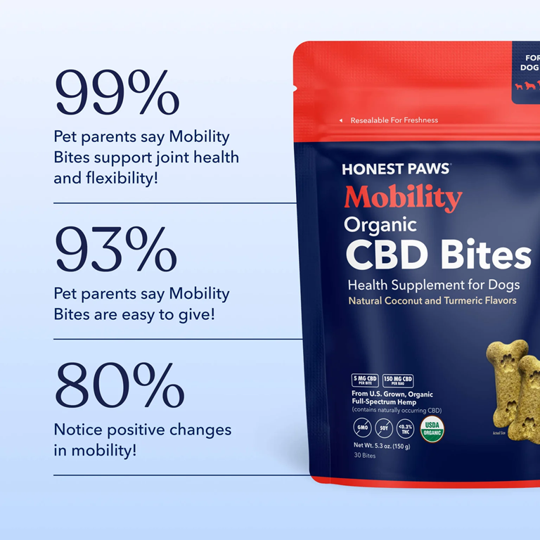 Honest Paws Mobility CBD Bites