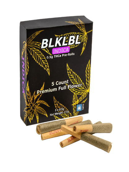 Black Label THCA 5ct 0.5G Pre-Roll