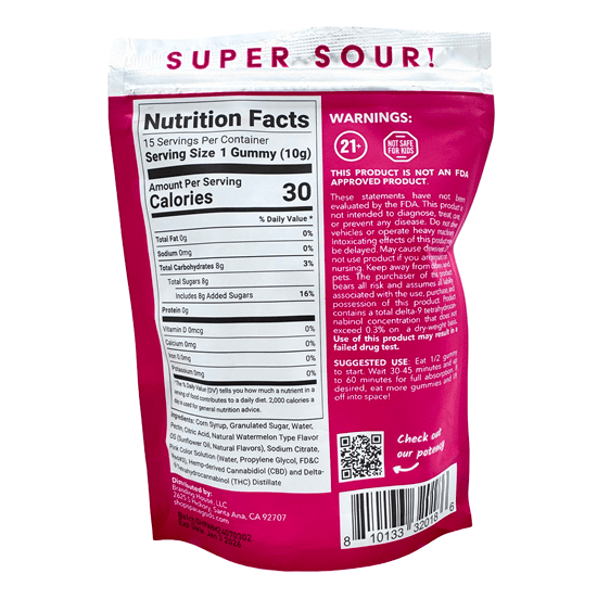 Space Heads Sour Delta-9 Edibles