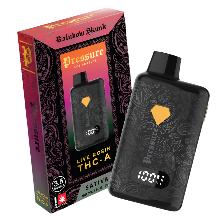 Pressure LA THCA Live Rosin Disposable 3.5G Elevated Hemp Co. Pressure LA THCA Live Rosin Disposable 3.5G Elevated Hemp Co.