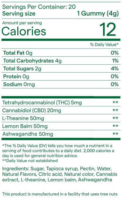 Snoozy Stress Free Mind Gummies